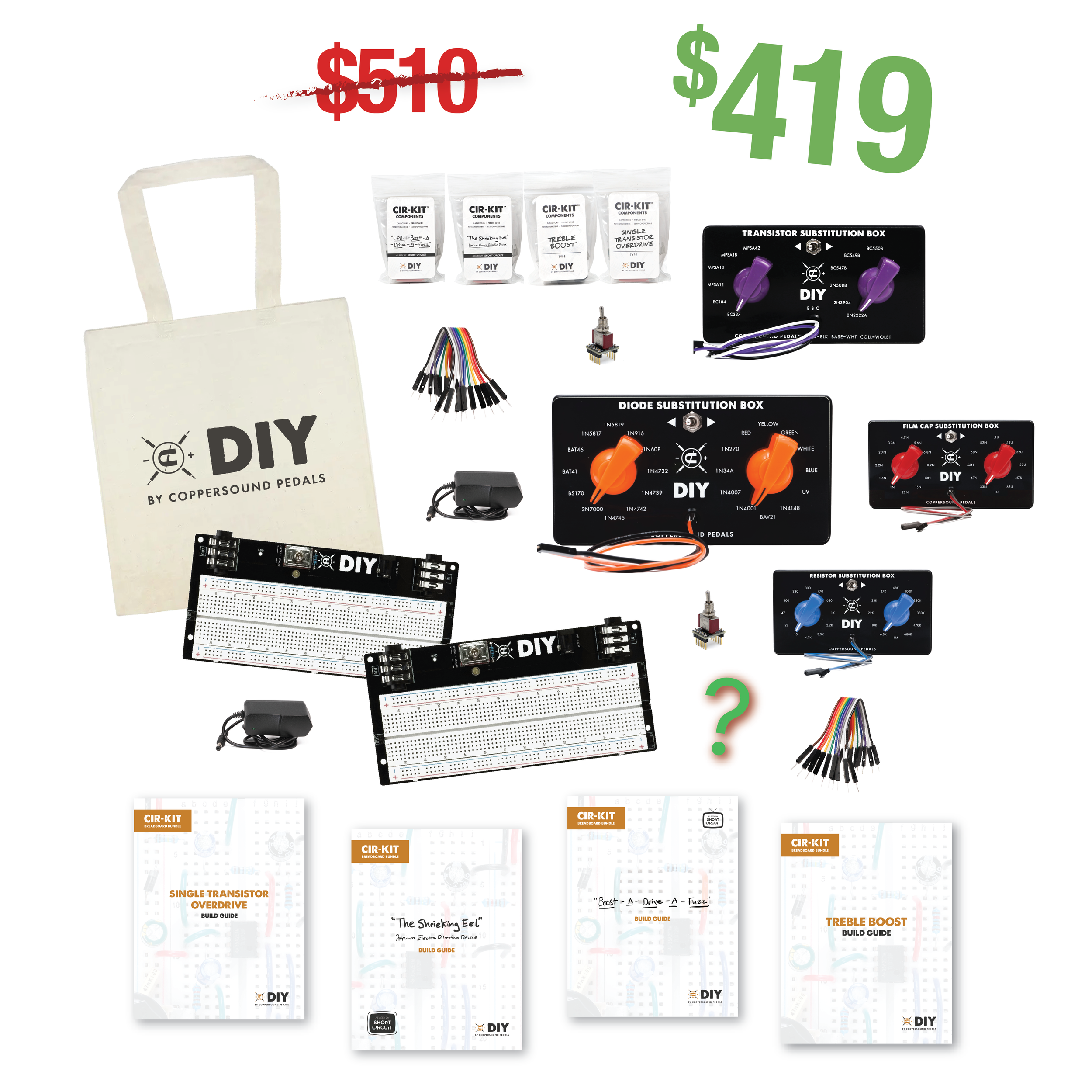 DIY Guitar Pedal Breadboard Kits - The Solderless Sonic Lab